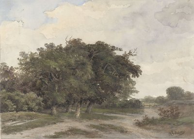 木のある風景 作： Johannes Warnardus Bilders
